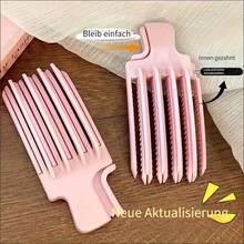 3pcs/2pcs Set Latest Salon Hair Clip Comb Set, New Design, Strong Grip, High-End Volumizing Styling Comb, Portable Natural Hair Texture Enhancing Comb, No-Crease Hair Clip, Includes Ponytail Pad And Comb - One Size Fits All - View 6