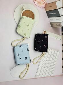 12pcs/6pcs/3pcs/1pc Fashionable Bowknot Pattern Wallet/Card Holder, Multi-Functional Jewelry Bag, Gift For Festivals And Parties, Valentine's Day Gift - Multicolor - View 4