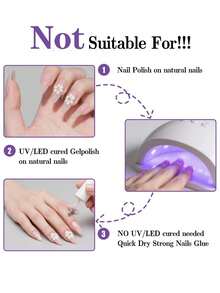 2PCS 30ml Pinpoint Nail Glue Remover For Press On, Multi-Functional Remover For Nails Tips, Gentle Glue Remover For Gel X Nails, Non-Acetone Nail Polish Remover - 無色 - 查看 5