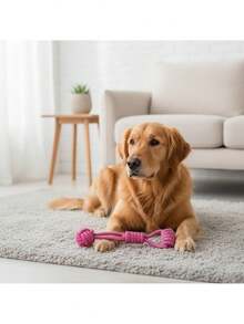 3 PCS / 1 PC Purple Knotted Rope Dog Toy, Durable Training Interactive Dog Rope, Suitable For All Sizes Of Dogs For Indoor And Outdoor Play And Teeth Cleaning - Multicolor - View 5