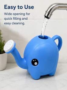 Elephant Shaped Compact Water Bottle Bathroom Toy, Flower Watering Can, Small Cartoon Cute Children's Bath Toy - Multicolor - View 5