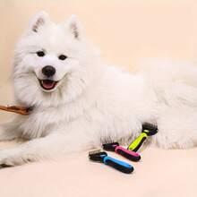 Pet Cleaning Brush Pet Deshedding Brush Dog Comb Deshedding Tool Hair Cleaning Brush - Multicolor - View 7