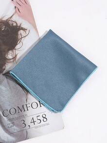 1pc Men's Casual Solid Color Textured Pocket Square, Suitable For Business Formal Suit Pocket Decoration - Multicolor - View 5