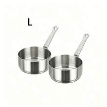 6pcs Stainless Steel Sauce Cups With Handle, Durable Multi-Functional Tableware. Suitable For Dipping Sauces, Gravies, And Baking Ingredients. Enhances Dining Elegance; A Great Practical Gift For Home Cooking Enthusiasts. 1pc/2pcs - Silver - View 12