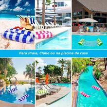Inflatable Reclining Pool Float Lounger - Hellblau - Übersicht 2