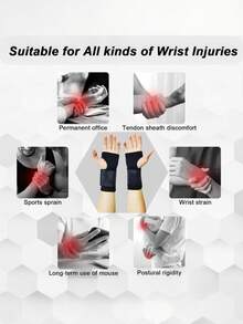 Wrist Brace Compression Wrist Support Splint For Women Men Adjustable Wrist Strap Compression Wraps Fit Right Left Hand For Gym Weightlifting Home Exercise Fitness Cycling Gloves Workout Equipment Hiking Gear Bikes Travel Essentials Accessories - Multicolor - View 11