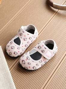 1 Pair Breathable Thin Anti-Slip Walking Shoes For Baby Girls - Pink - View 3