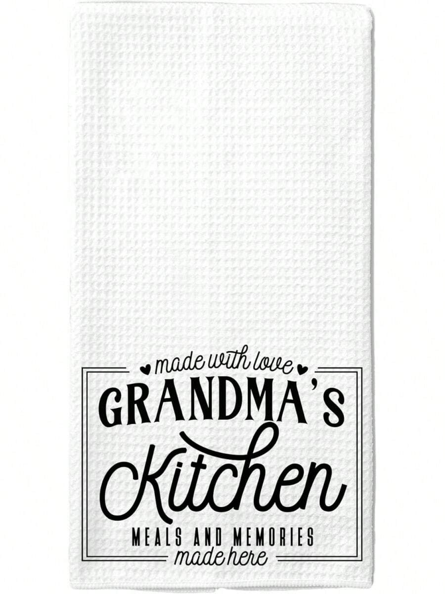 Personalized Name Kitchen Napkin And Memories, Microfiber Hand Towel, Gift For Grandma And Mom, Kitchen Decorative Towel - Multicolor - View 1