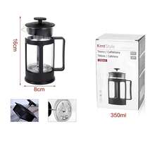 1 Stück hitzebeständige French-Press-Kaffeekanne aus Borosilikatglas, schwarzer Rahmen, Edelstahlfilter, Kaffeekanne und Teebereiter, verschiedene Größen, Handpresse für Zuhause, Büro, Camping, Küche, Kaffeezubehör - Verschiedenfarbig - Übersicht 14