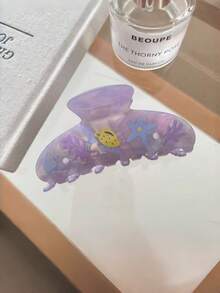 1件夏季海洋印花髮夾，透明幻彩貝殼海星鯨魚髮夾，女款 - 彩色 - 查看 13