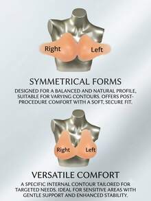 ANGDIE 1 Pair Silicone Breast Prosthesis, Artificial Silicone Breast Pads For Women, Post-Mastectomy Silicone Breast Prosthesis, 1 Pair Pack - Khaki - View 7