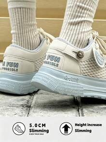 Q-AND Light Blue Mesh Breathable Casual Sneakers Women 2026 Summer New Dopamine Low-Top Flat Sports Shoes Unisex Couple Style Original Unique Design Suitable For Daily Wear Versatile - Baby Blue - View 6