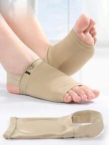 1 Pair Bandage Arch Support Foot Pads, Arch Socks - No Tightness, No Slipping, High Elasticity & Breathable; Foot Support Bandage; With Gel Pad - Durable & Breathable Protective Gear; Provides Support For Sports; Comfortable & Snug Foot Support Band; Unisex, All Season - Multicolor - View 4