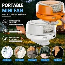 Portable Silent Mini Bladeless Electric Fan, Shirt Clip-On Fan, 3-Speed Hands-Free Neck Fan, Suitable For Outdoor, Travel, Office Use, Travel Accessory, Gift, Battery Capacity: 1000mAh - A - View 9