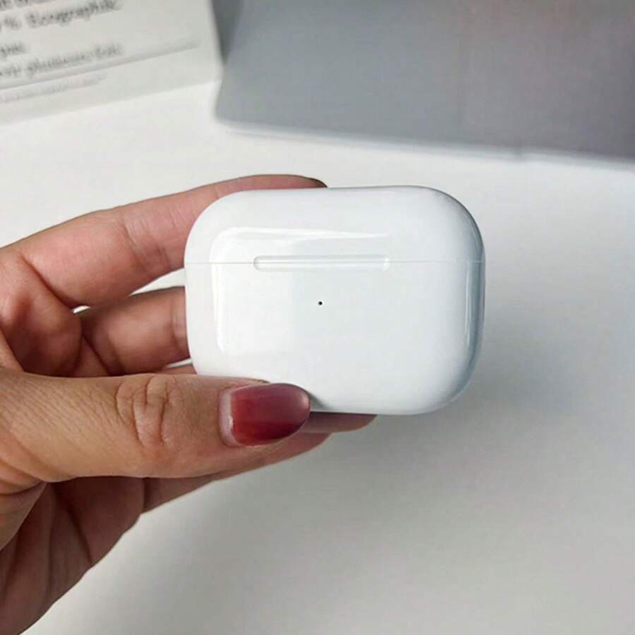 TWS 無線藍牙耳機,具備降噪功能與 HiFi 立體聲,配備無線充電盒,防水入耳式設計,長效續航,適合旅行、運動、健身與日常聆聽 - 白色 - 查看 1