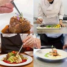 2件組不鏽鋼料理夾，適合燒烤、夾取沙拉、蔬菜與肉類，高品質不鏽鋼製，耐用易清洗且省空間，實用廚房工具 - 彩色 - 查看 11