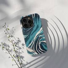 Colorful Dopamine Stripes, Grid Patterns, And Ripples 2-In-1 Glossy Thick Film Phone Case Suitable For Apple 11, 12, 13, 14, 15, 16, 17 Series And  S21, S22, S23, S24, S25 Series - Color - View 2