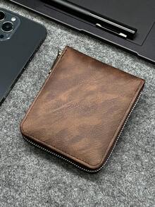 HOVI'S Stylish Zipper Wallet For Men Business Office Multi-Function Portable Men's Front Pocket Wallet Coin Purse Clutch Bag Card Cash Organizer,Pouch - Brown - View 4