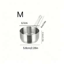 6pcs Stainless Steel Sauce Cups With Handle, Durable Multi-Functional Tableware. Suitable For Dipping Sauces, Gravies, And Baking Ingredients. Enhances Dining Elegance; A Great Practical Gift For Home Cooking Enthusiasts. 1pc/2pcs - Silver - View 15