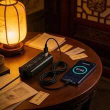 快速充電多口電源排插充電器 8口USB集線器 附4個USB Type-C 25W快充埠 高速多口充電器 適用5V USB設備 包括電腦、筆記本電腦、平板電腦等 春季禮物 - 彩色 - 查看 1