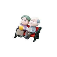 3件組 日落浪漫老夫妻汽車儀表板桌面擺飾 DIY 車內中控台辦公桌裝飾配件 生日禮物 - 老夫婦擺飾 - 查看 10