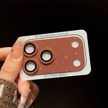 Glitter Armor Integrated Lens Film, Glass Lens Protector Case Compatible With IPhone 17 Pro Max And 17 Pro, Fashionable Phone Accessory, Suitable For Girls, Perfect Gift For Family And Friends, Best Friend Birthday Gift - Multicolor - View 5
