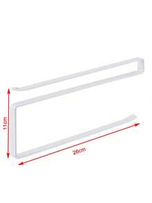 Kitchen Storage Rack, No Drilling Required, Kitchen Paper Towel Holder, Wall-Mounted Kitchen Paper Towel Holder, Suitable For Kitchen, Bathroom, Cabinet, 1pc Kitchen Paper Towel Holder - Multicolor - View 11