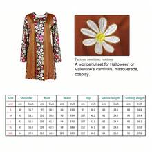 Set di costumi hippie anni '70/'60, accessori da donna anni '70, abito da discoteca per ragazze, giacca da equitazione, set di accessori leggings, abbigliamento da donna per l'autunno - Multicolore - Visualizzare 6