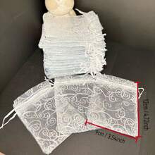 10/20/50/100pcs Fashion Gift Packaging Bags, Storage Bags, Holiday Party Supplies, Wedding Supplies, Hanging Decorations, Small Gift Packaging Bags, Holiday Celebrations, Family Gatherings, Back To School Gifts, Outdoor Parties - White - View 11