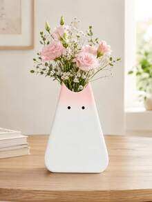 1pc Cute Cat Shaped Vase,Cartoon Animal Bud Vases, Decorative Desktop Flower Vase For Home Office Living Room Decor - Standing Cat - View 4