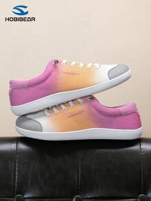 HOBIBEAR Damen Lässig Flache Slip-On Schuhe, Breite Zehenpartie Bequeme Slouchy Schuhe, Modische Dopamin Farbpalette Vielseitige Bequeme Sneaker, Geeignet für Party, Outdoor Wandern, Fitnessstudio, Autofahren, Pendeln - Orange Farbe - Übersicht 5