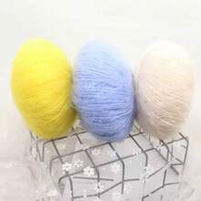 EDCUEBE7 1/4//6入 柔軟馬海毛混紡毛線，奢華保暖，適合舒適毛衣、圍巾、帽子與手套，彩色編織與鉤針用品，含 65% 馬海毛、10% 羊毛、25% 壓克力纖維，編織配件 - 馬海毛 - 查看 91