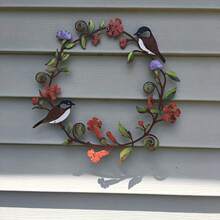 Bird Wreath Yard Wall Decor, Door Hanging Ornament, Outdoor Wall Decoration - Bird Wreath - View 8