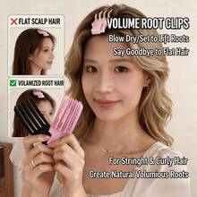 3pcs/2pcs Set Latest Salon Hair Clip Comb Set, New Design, Strong Grip, High-End Volumizing Styling Comb, Portable Natural Hair Texture Enhancing Comb, No-Crease Hair Clip, Includes Ponytail Pad And Comb - One Size Fits All - View 3