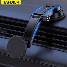 TAFDIUR 車用磁吸手機支架，強力磁吸，優質材質，支援單手操作，附奈米吸盤，360°旋轉，相容所有智慧型手機 - 多色 - 查看 2