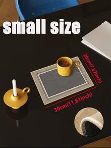1pc Deep Gray Textured Pattern With Light Camel Color Accent Frame Kitchen Mat 3.5mm Soft Rubber Water-Absorbing Mat, Suitable For Kitchens, Bathrooms, Living Rooms, Outdoor Door Mats, Kitchen Rugs, Home Decor, And Toilet Mats. - Multicolor - View 17