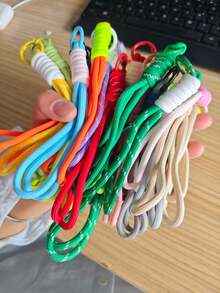 10/20 Cores Conjunto de Corda de Nylon DIY para Tecelagem Artesanal, Adequado para Acessórios de Mochila, Materiais Artesanais e Fabricação de Joias, Presente Perfeito para o Dia dos Namorados - Corda de nylon colorida com fivela - Visão 19