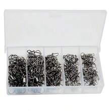 50PCS/Premium Black Iron Fishing Spinner Lure Set (Size 4#-12#) - Durable Stainless Steel Multi-Size Fishing Spinner Lures, Suitable For Freshwater And Saltwater - Essential For Fishing Enthusiasts - Fishing Tools - Multicolor - View 10