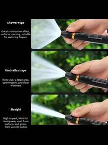 High Pressure Nozzle (Plastic Material) - Direct Water Flow Focus, Suitable For Car Wash, Gardening, Yard, Driveway Cleaning - Compatible With Hose Connector - Home, Garage, Lawn Care, Outdoor Cleaning Accessories, Ergonomic Handle Design, Durable, DIY Cleaning Tool - View 5