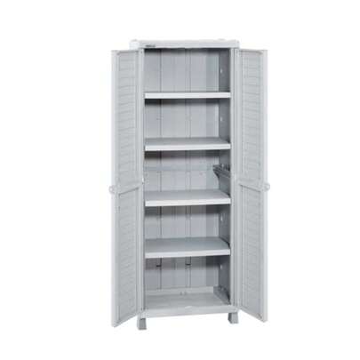 Rimax Armario Almacenamiento Organizador Gabinete Estante Patio Grande Interior Exterior