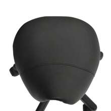 Rolling Saddle Stool, Swivel Salon Chair, Ergonomic Faux Leather Stool, Adjustable Height With Wheels For Spa, Salon, Massage, Office, Black-XY758296 - Multicolor - View 5