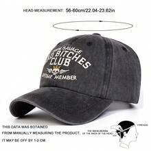 1pc Men's BAD CLUB LIFETIME MEMBER Letter Skull Embroidered Baseball Cap Street Fashion Casual Hat Spring Autumn Travel Beach Vacation - Multicolor - View 2