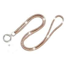 Cordão Smartphone Corrente Celular de Strass 60CM/65CM Acessório Pescoço Corpo - Prata - Visão 2