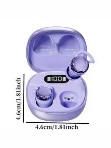 Mini Bean Sleep TWS Bluetooth Earbuds, Zero-Pressure In-Ear Headphones For Side Sleeping, High-Fidelity Deep Bass, Touch Control, LED Battery Display, Type-C Fast Charging, Macaron Color Couple Gift Earphones - View 10