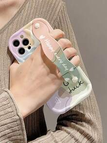Funda protectora de teléfono con estampado de pulsera elegante, reforzada y de alta resistencia a caídas, con función de soporte, compatible con la serie Apple - Multicolor - Ver 3
