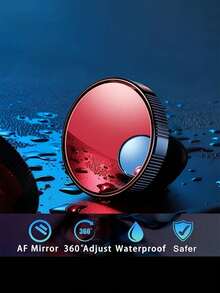 2pcs Car Suction Cup Blind Spot Mirrors, Adjustable Rotating Convex Wide Angle Auxiliary Mirrors For Car Rearview Mirrors, Reusable Glue-Free No-Residue Side View Mirrors, Universal High-Definition Blind Spot Mirror Accessories, Easy To Install Car Safety Mirrors - A - View 7