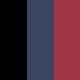 Black/Navy/Wine Red
