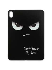 1pc Angry Tsundere Expression With "Don't Touch My " Funny Letter Slogan Print Tablet Case, Matte Black Anti-Drop Tablet Protective Cover, Quirky Personalized Tablet Accessory, Suitable For Daily Use And Gift-Giving All Year Round, Back To School, Birthday, Christmas Gift Choice, Fashionable Tablet Protective Sleeve For Home And Study - Multicolor - View 29
