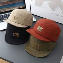 1件女款 WOOD SOON 字母快乾棒球帽，街頭時尚戶外防曬休閒五片帽，春/秋旅行海灘度假 - 多色 - 查看 1