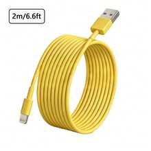 Compatible With IPhone 1m/2m/3m Extra Long Fast Charging Cable, Multiple Colors Available, Supports Fast Charging & High-Speed Data Sync, USB Data Cable, Compatible With IPhone 14/13/12/11 Pro Max/Mini/XS Max/XR/XS/8/7/6S/SE, Phone Charging Accessory - Multicolor - View 14